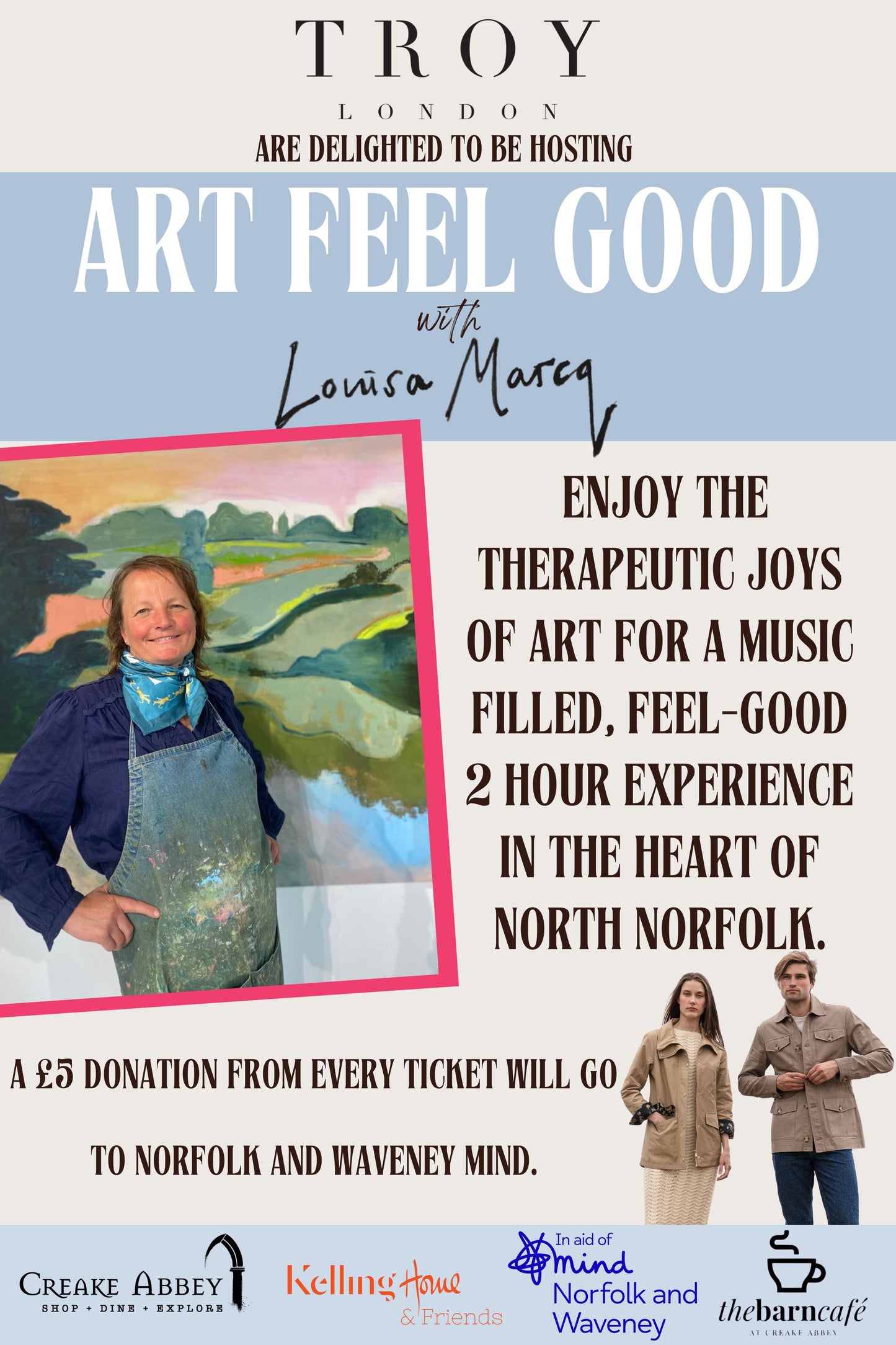 Art Feel Good with TROY, supporting Norfolk and Waveney Mind