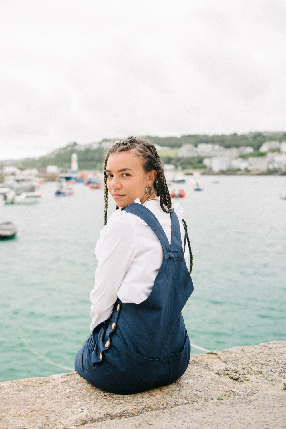 TROY Dungarees in Navy
