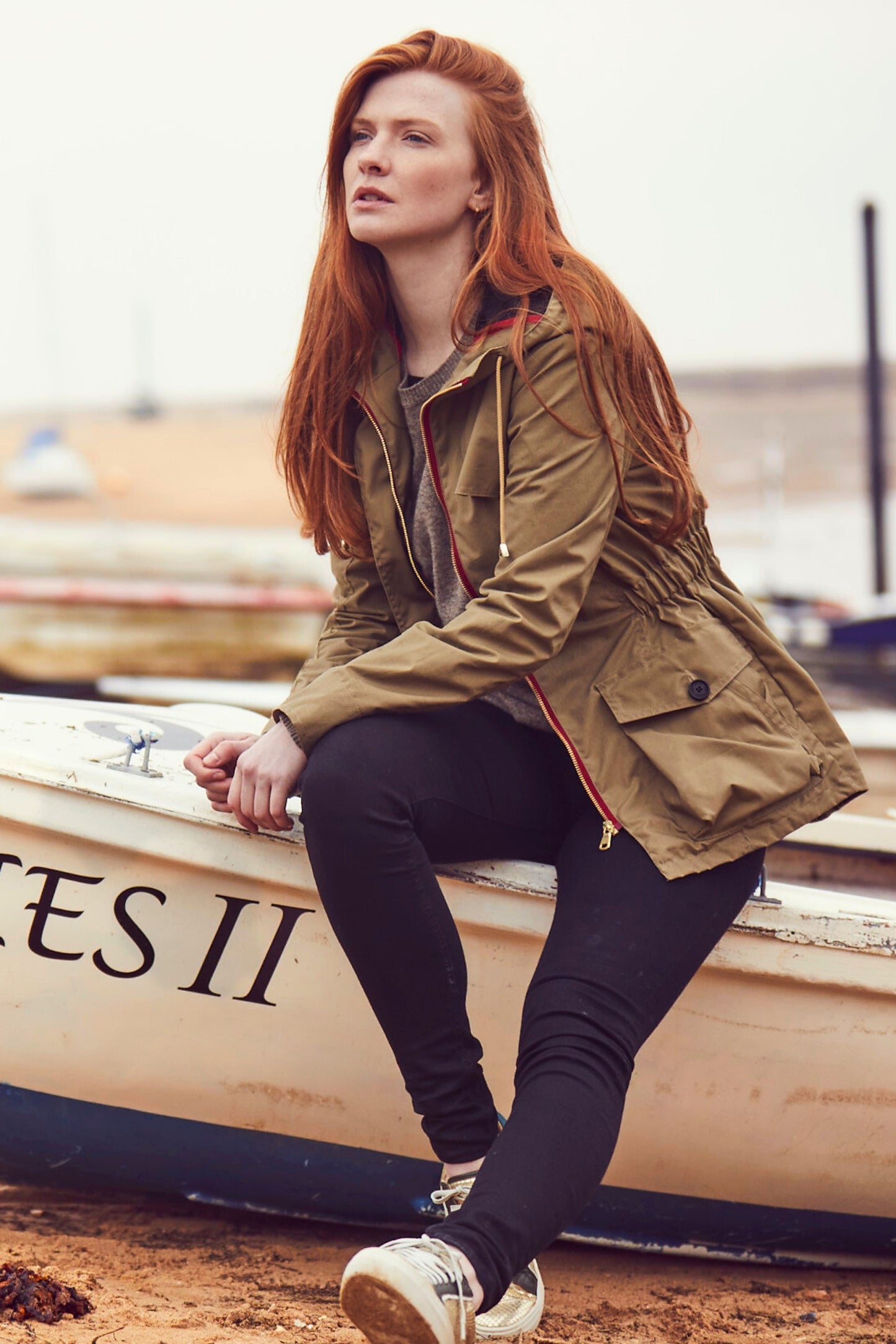 Pop Wax Parka in Khaki