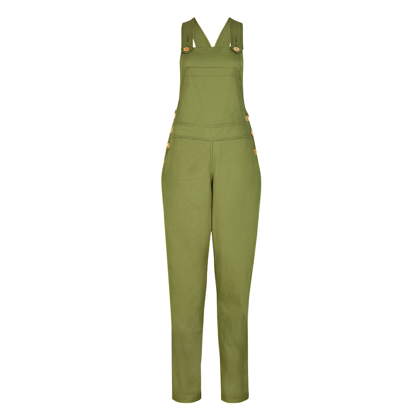 TROY Dungarees in Fern