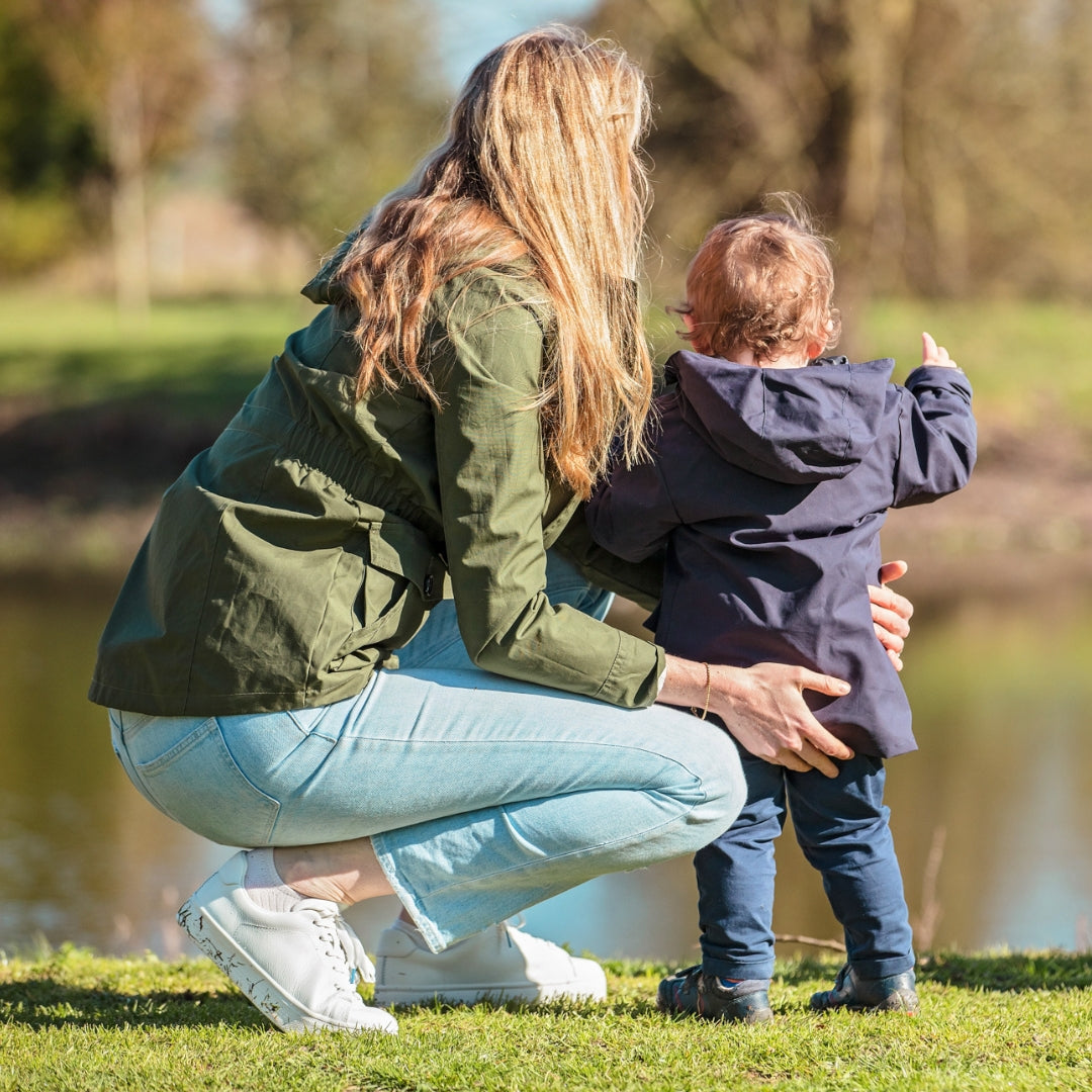 TROY x Trotters Children's Wax Jacket in Navy