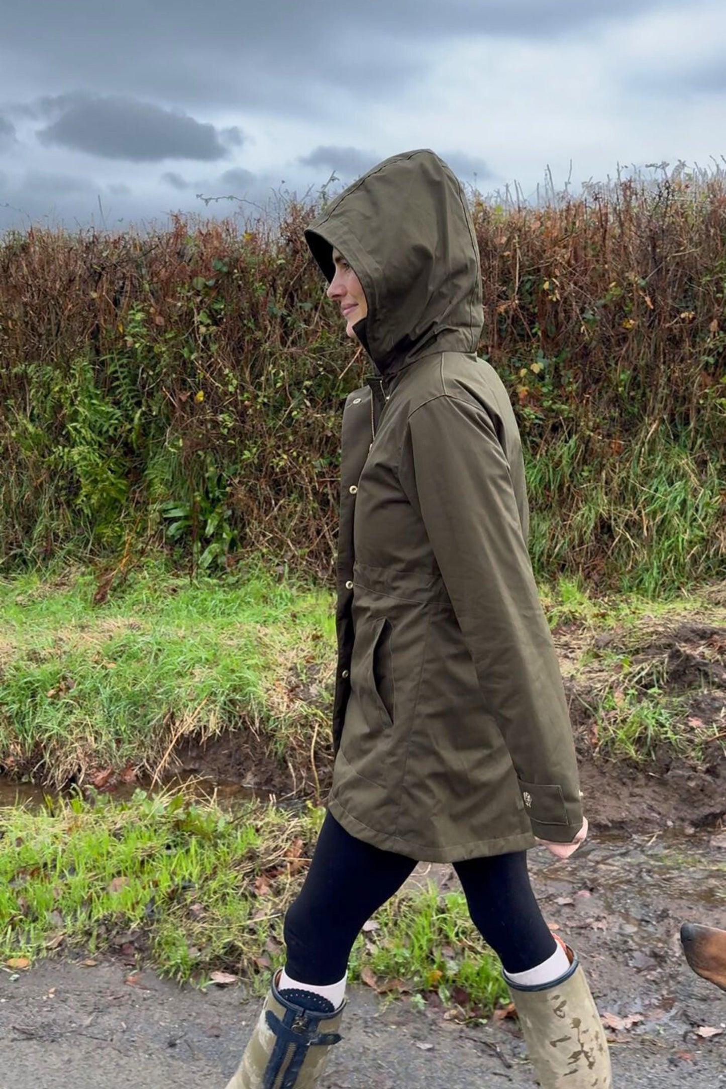 TROY x Callie Coles Limited Edition Shell Parka in Navy