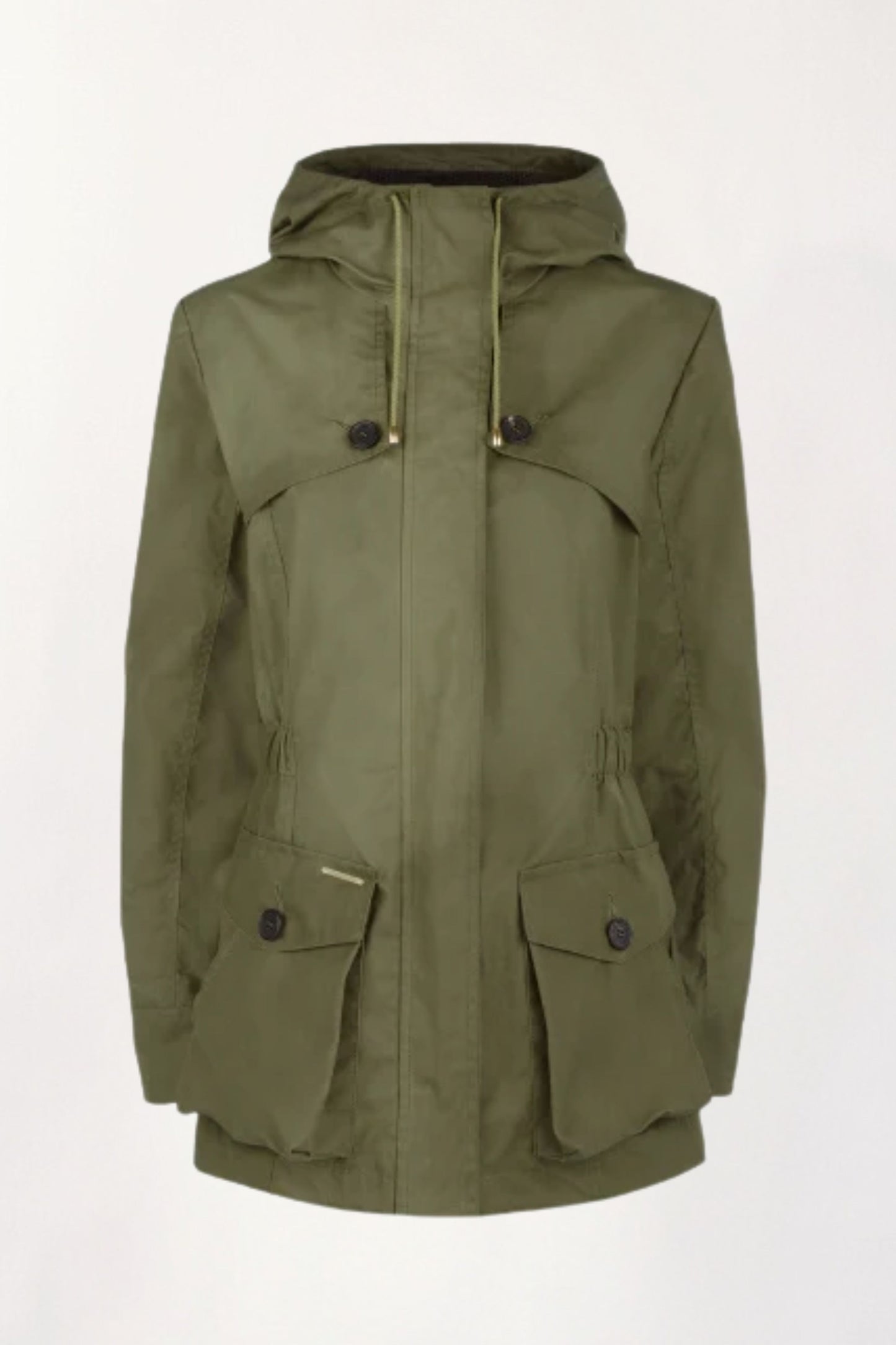 Wax Parka in Military Green