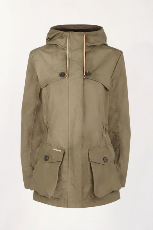 Wax Parka in Khaki