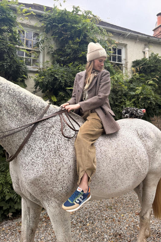 TROY x Callie Coles Gaucho Trousers in Fawn Corduroy