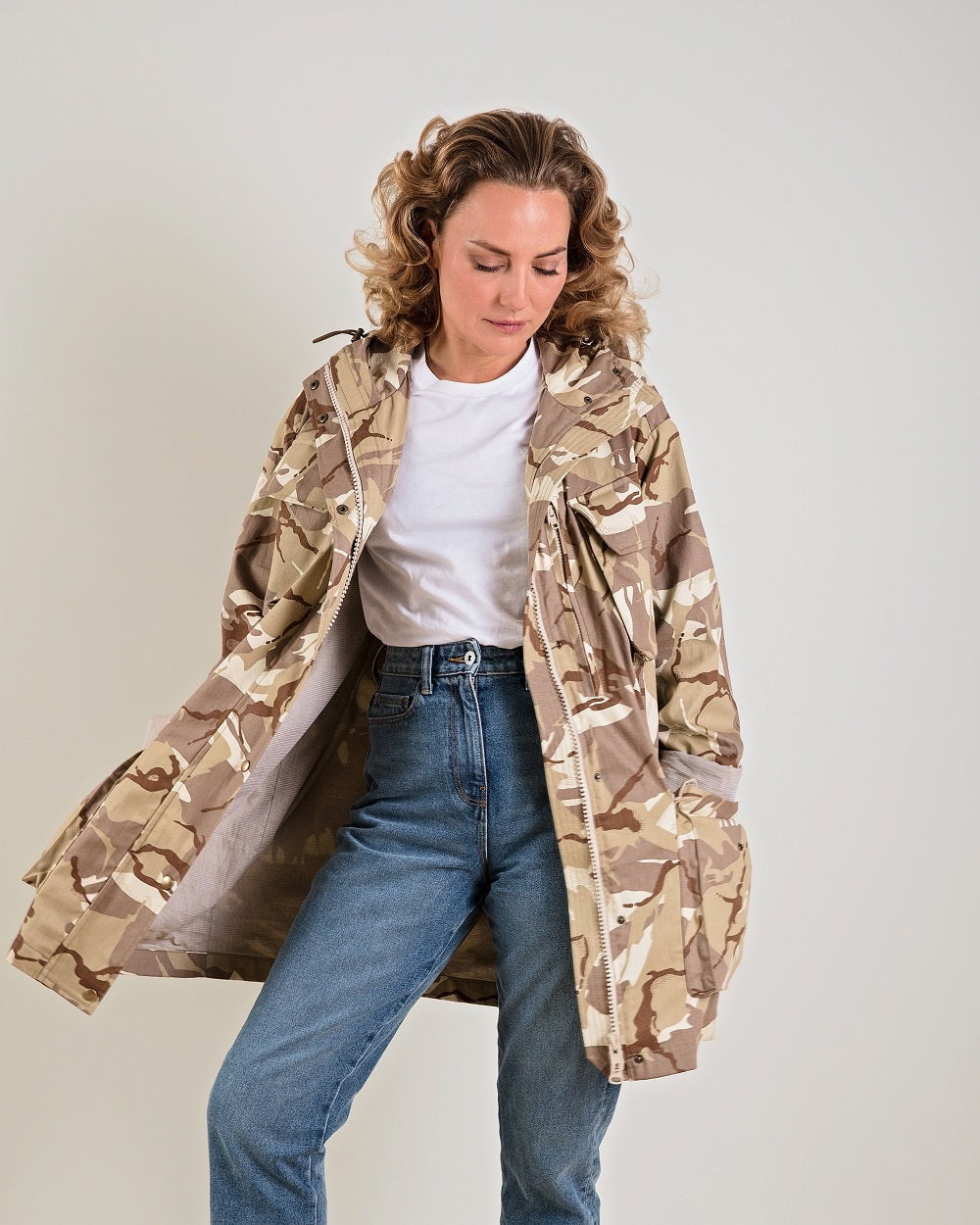 Camo Jacket in Sand