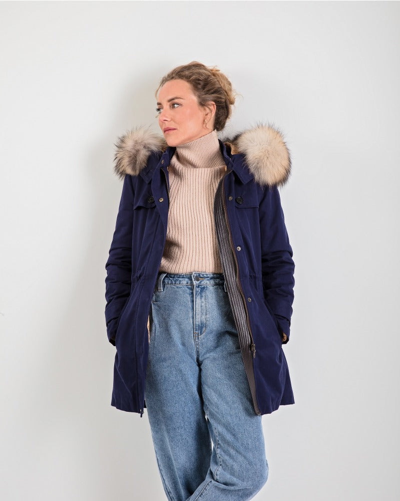 TROY Parka in Bright Navy