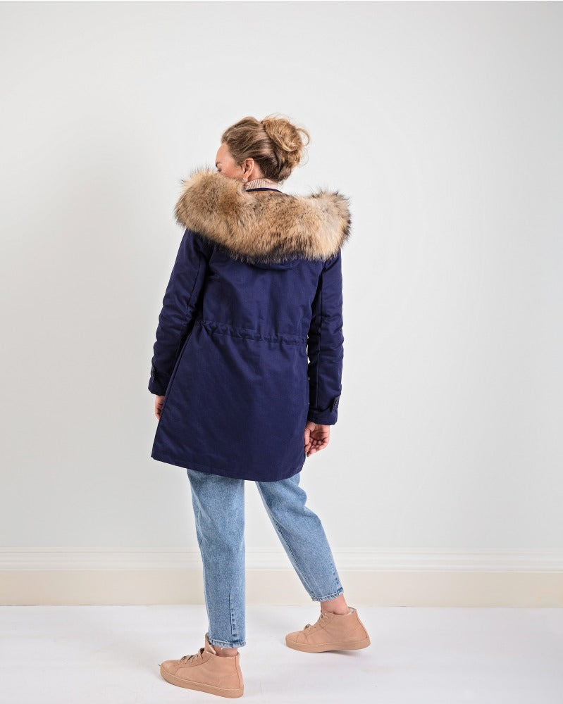TROY Parka in Bright Navy