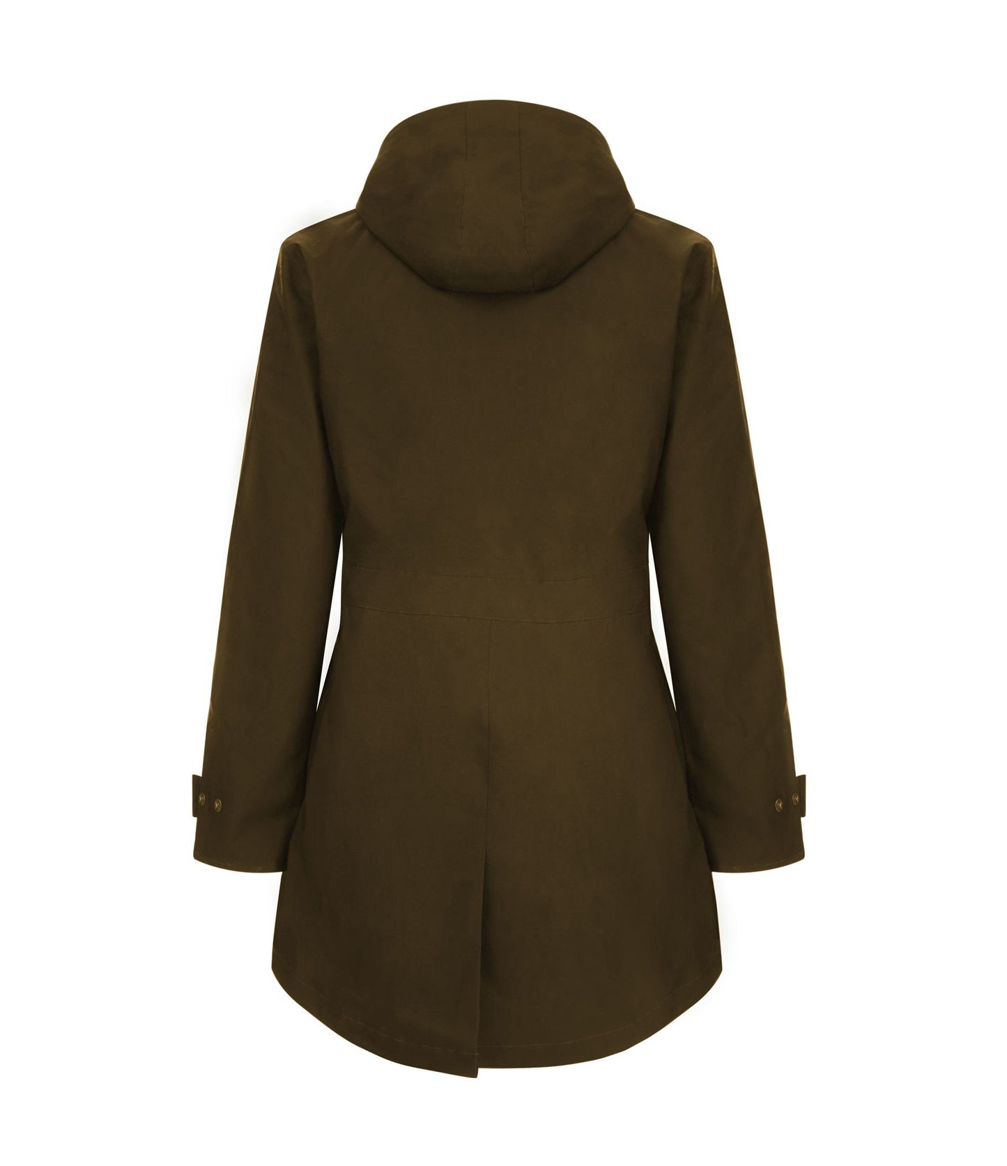 Lightweight waterproof Ladies Wax Jacket Coat in Olive Green