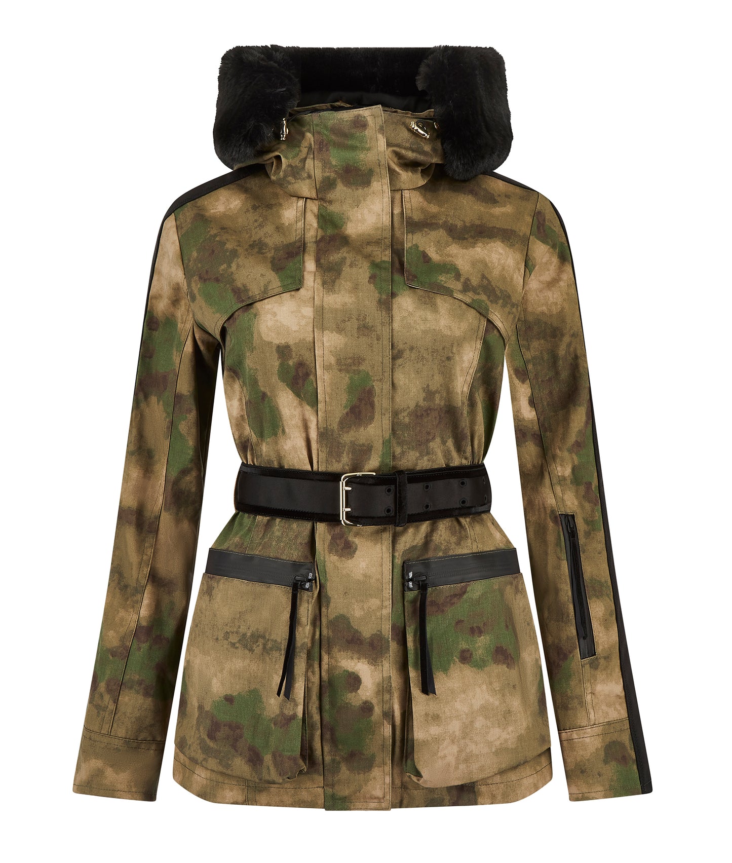 Elements Parka in Camo - Faux Fur