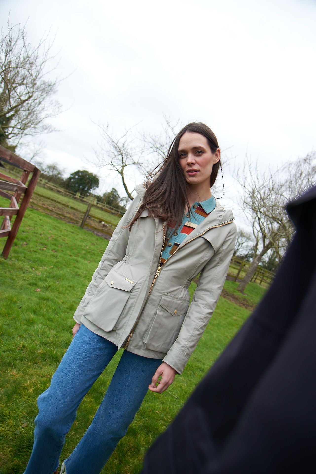 Shower Parka in Sage Green
