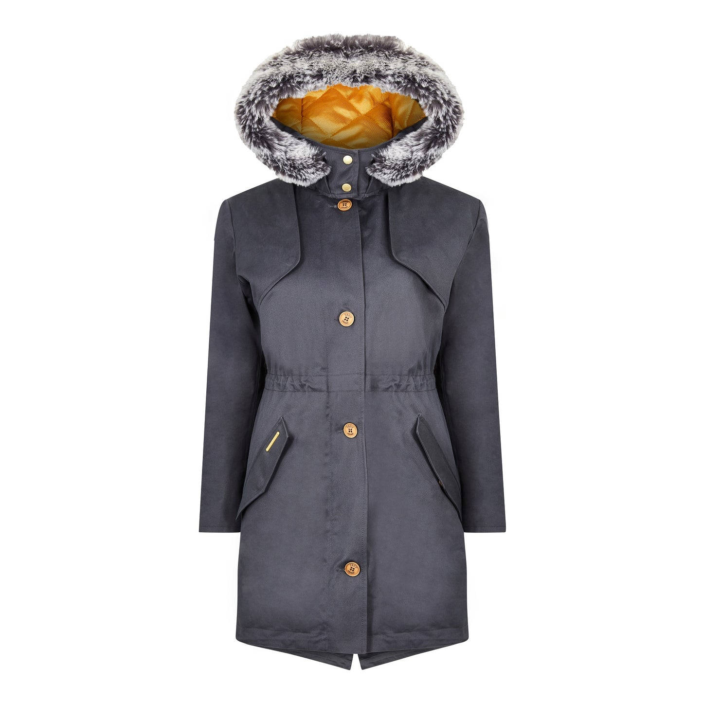 Fairweather Parka in Blue - Faux