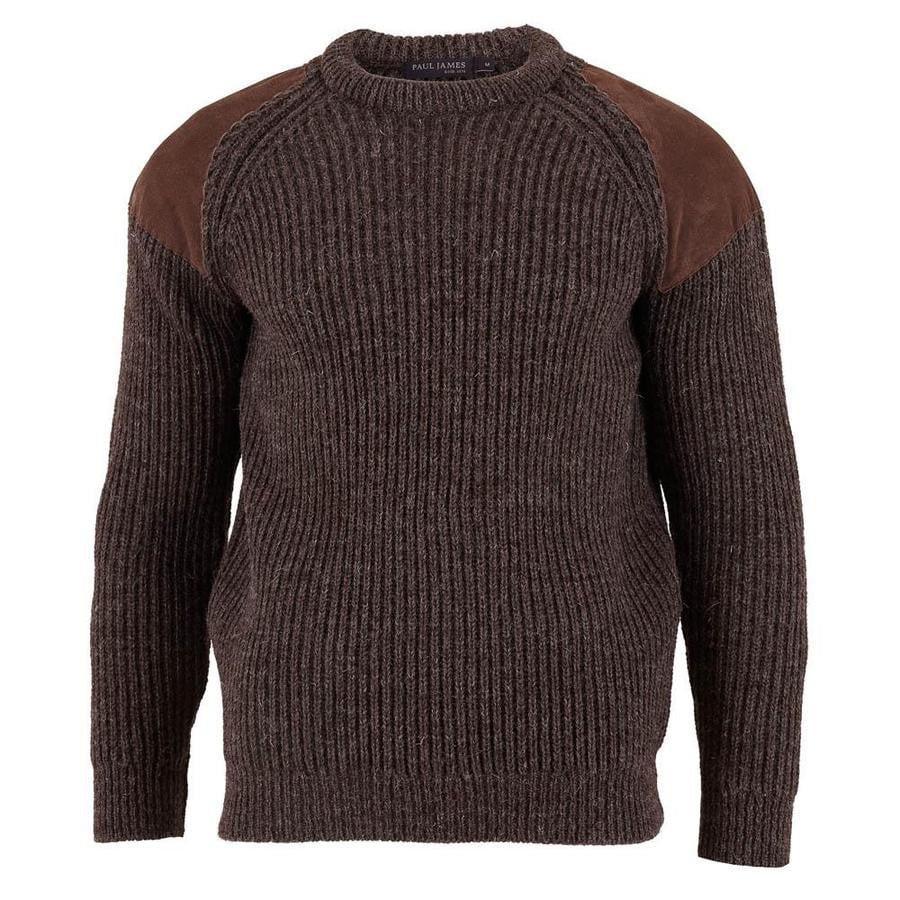 British Lambswool Jumper in Brown