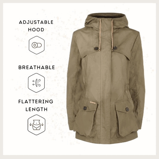 Wax Parka in Black
