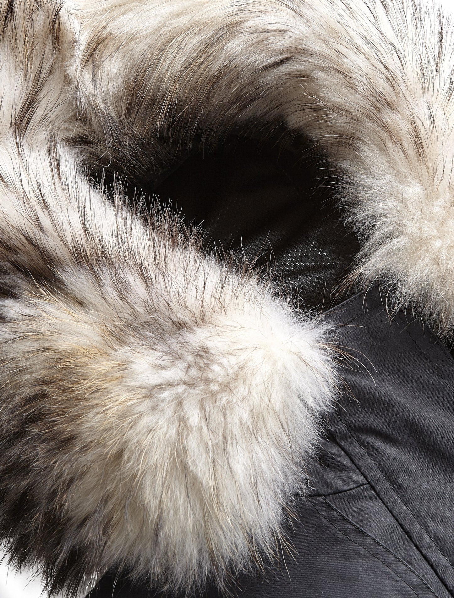 Wax Parka, Wax Jacket with Fur Trim, ski pass, belted, British Made Coat