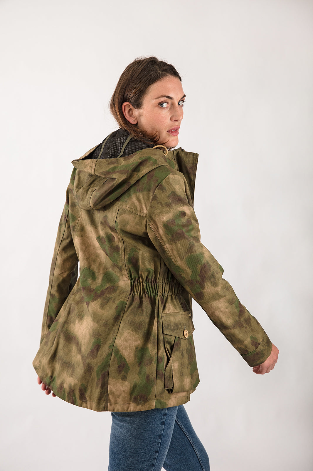 Wax Parka in Camo