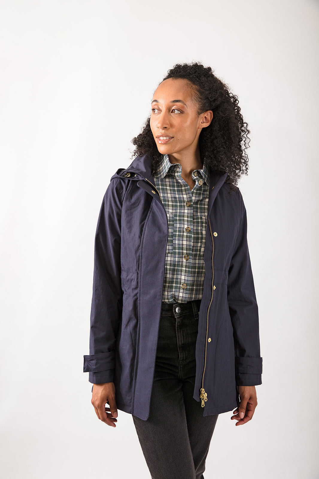 Shell Parka in Navy