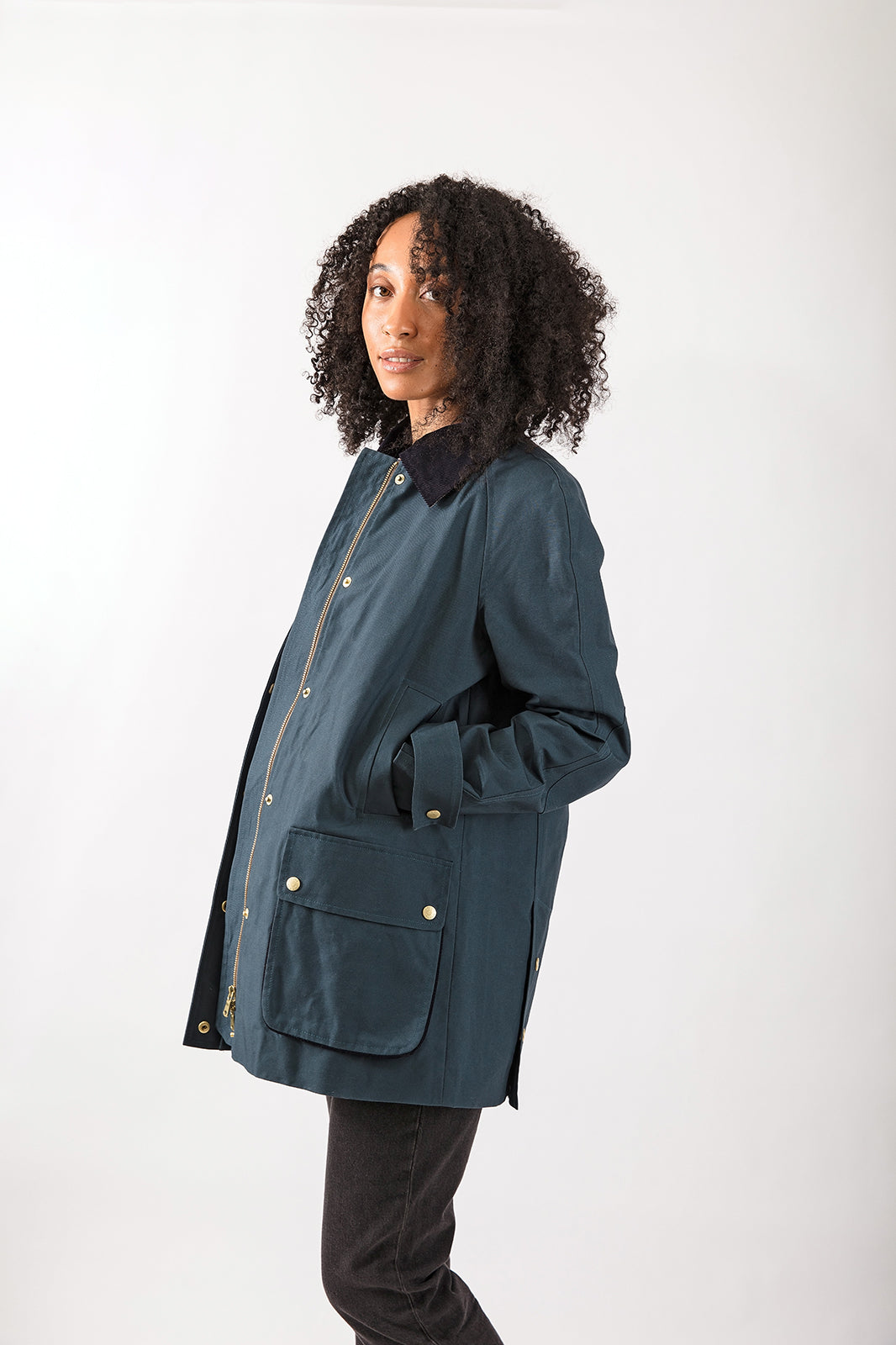 Heathland Coat in Dusk Blue