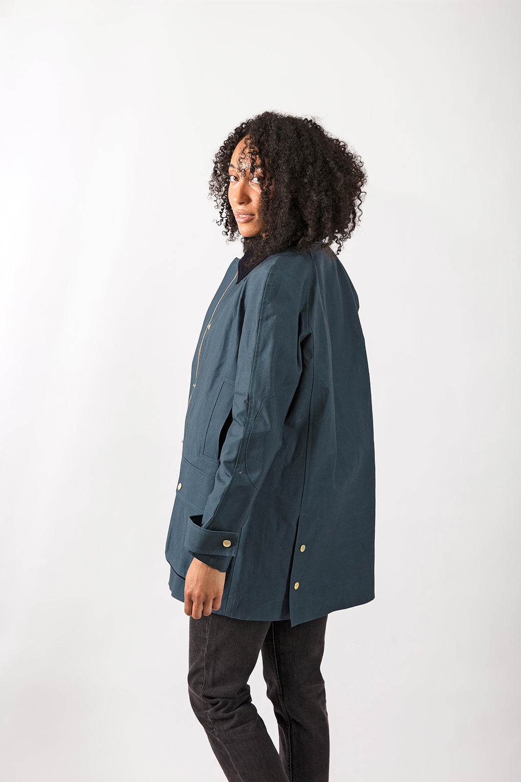 Heathland Coat in Dusk Blue