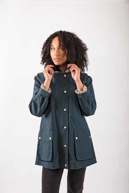 Heathland Coat in Dusk Blue