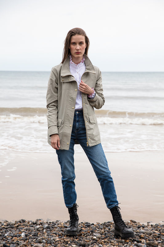 Sundowner Jacket in Sage with Camo Lining