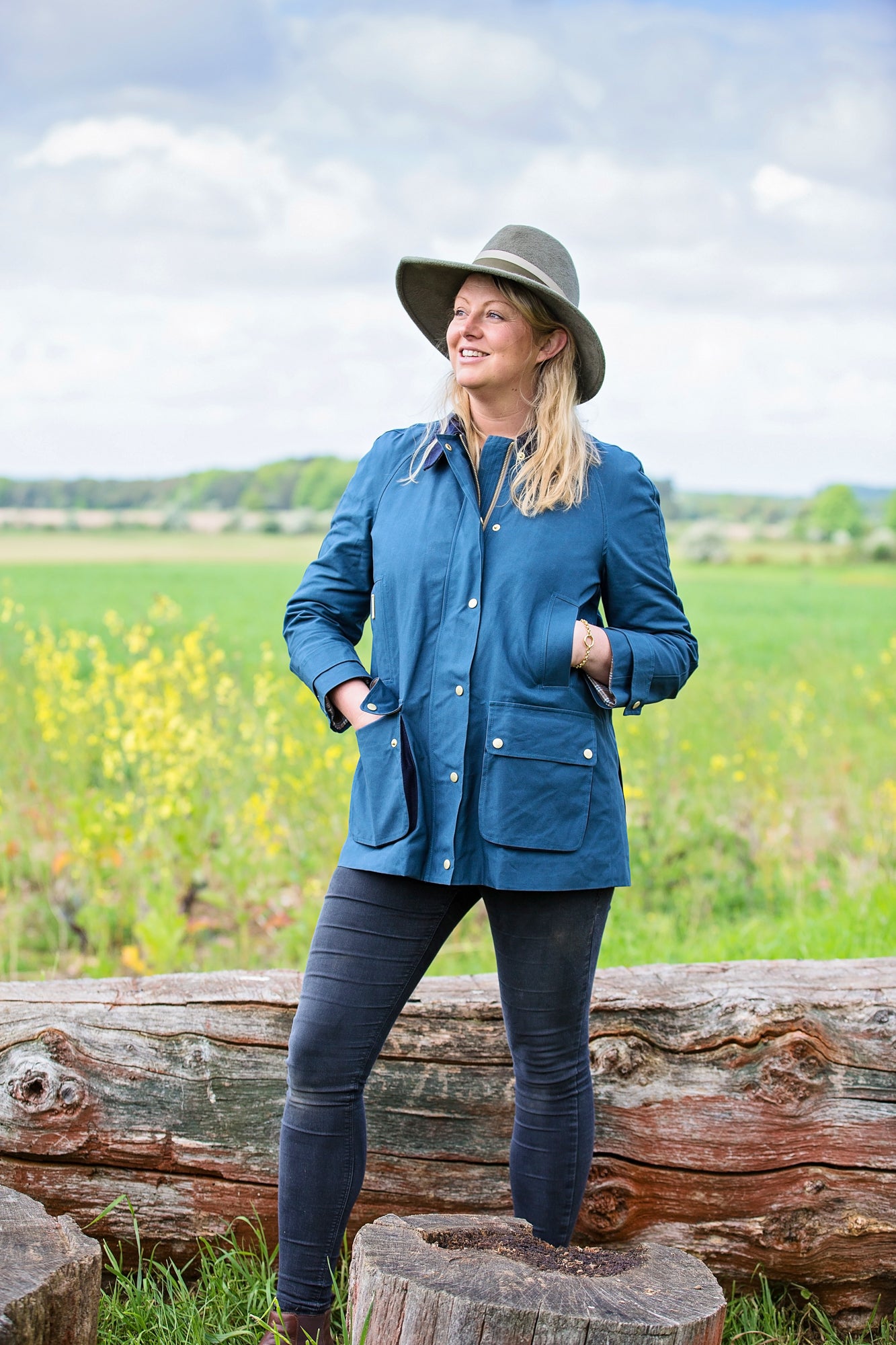 Heathland Coat in Dusk Blue