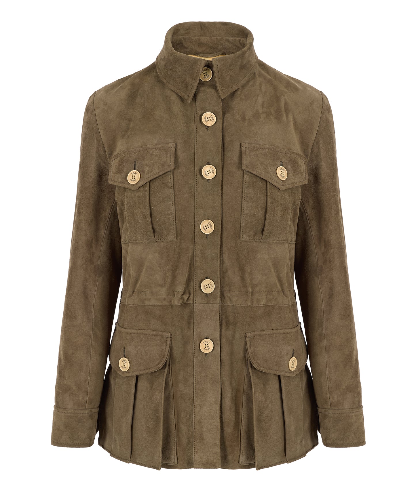 Suede Tracker Jacket in Olive
