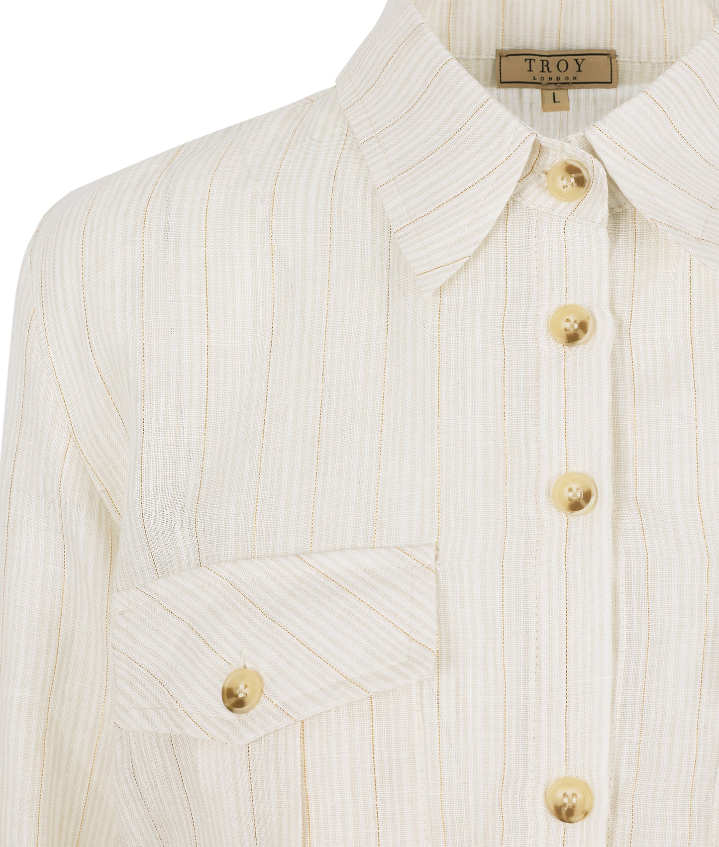 Safari Linen Shirt in White