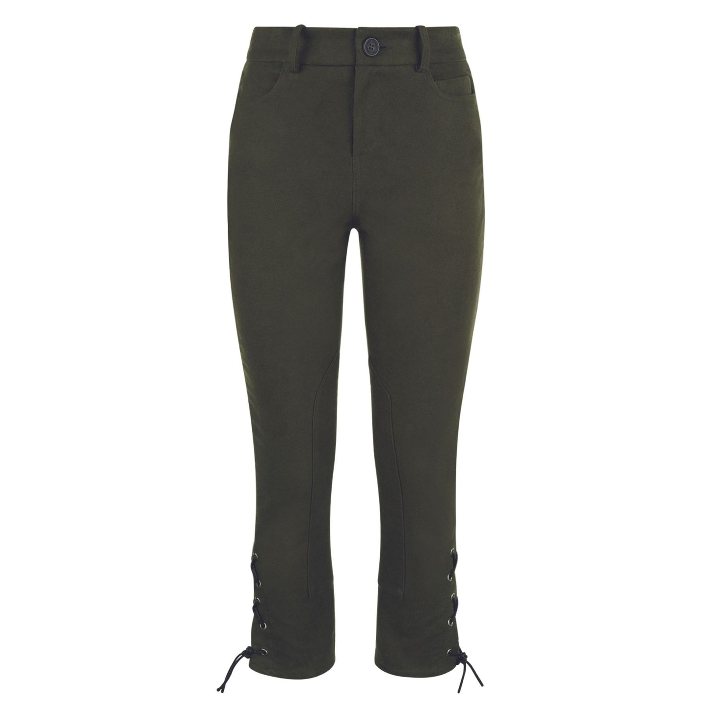 Moleskin Breeches in Forest Green