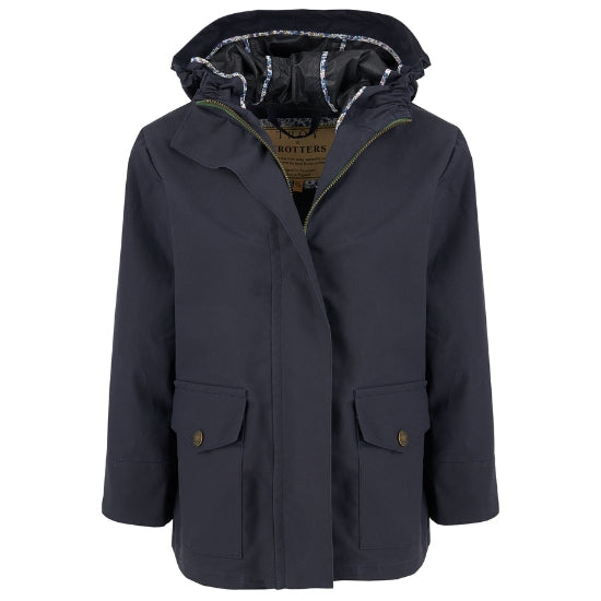 TROY x Trotters Children's Wax Jacket in Navy