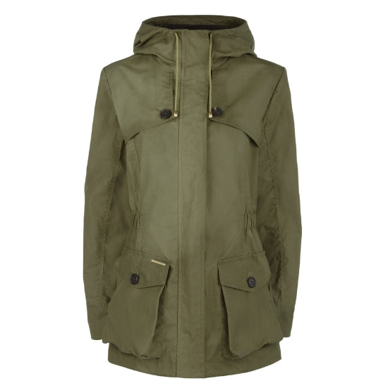 Wax Parka in Military Green