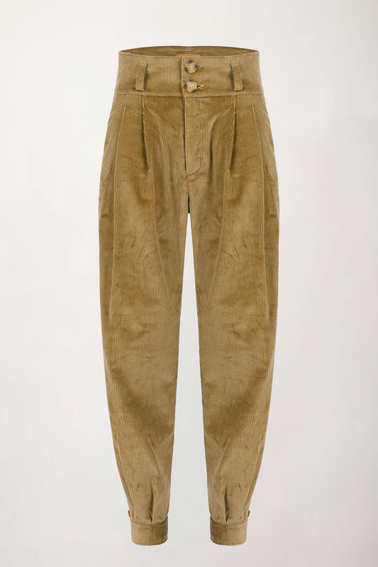 TROY x Callie Coles Gaucho Trousers in Honey Corduroy