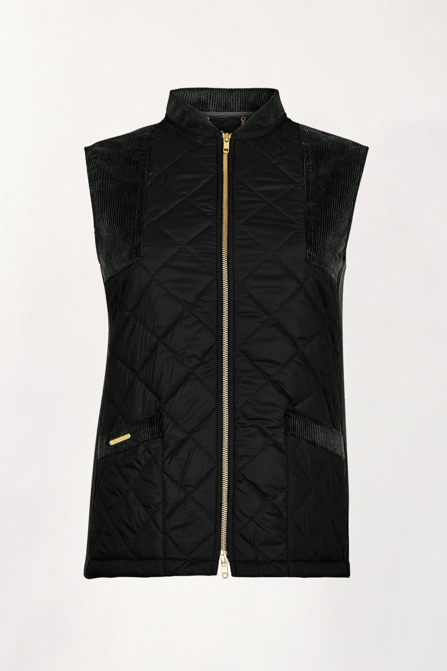 Quilted Gilet in Black