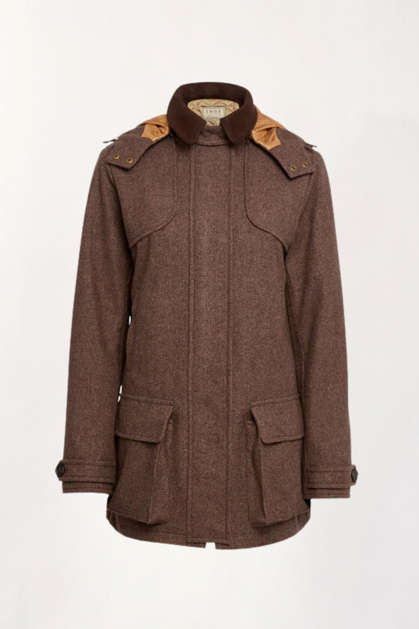Field coat in Brown Tweed