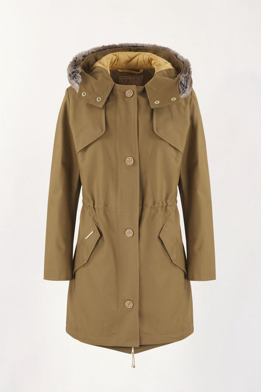 Fairweather Parka in Sand - Faux