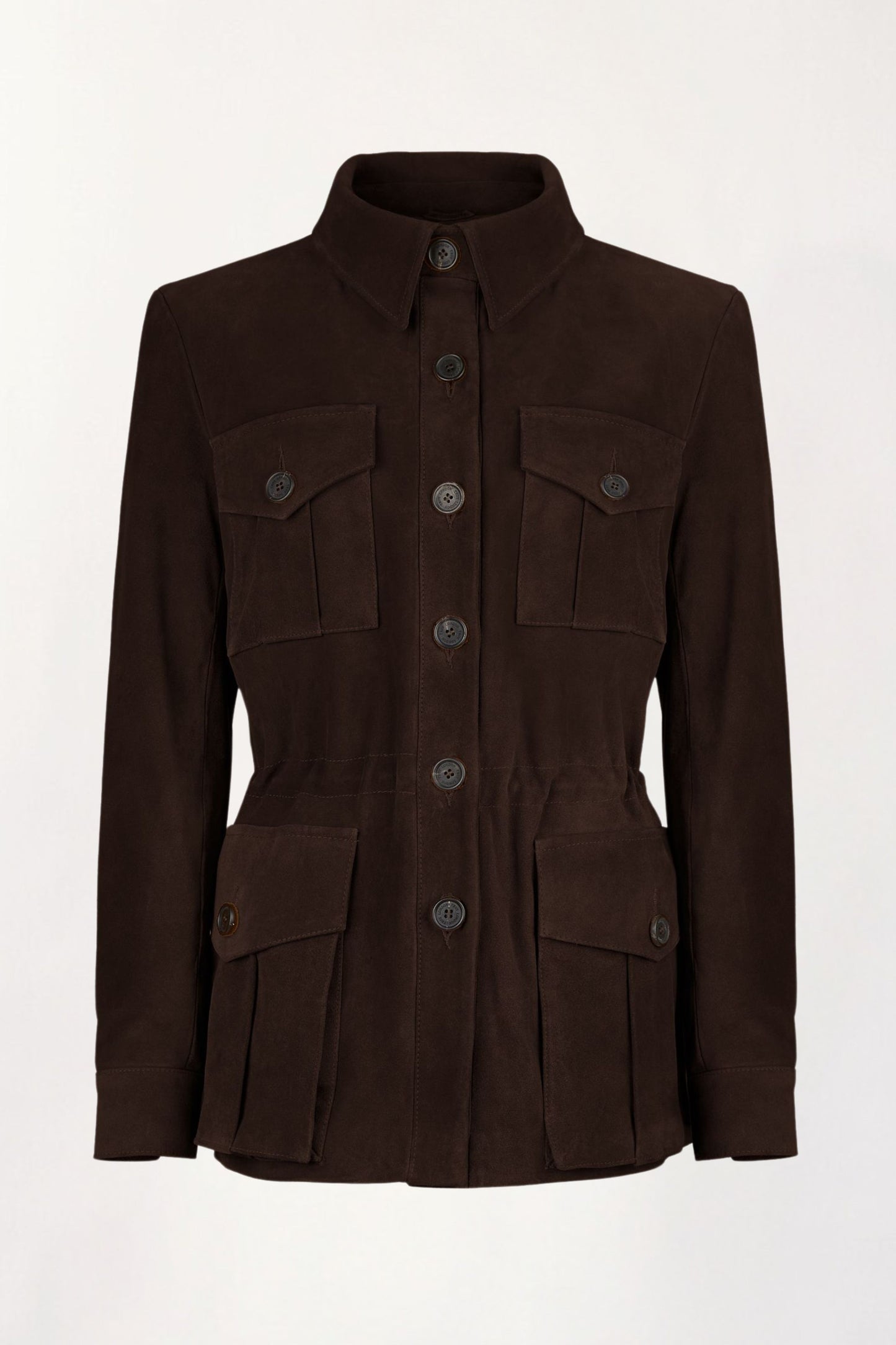 Suede Tracker Jacket In Chocolate