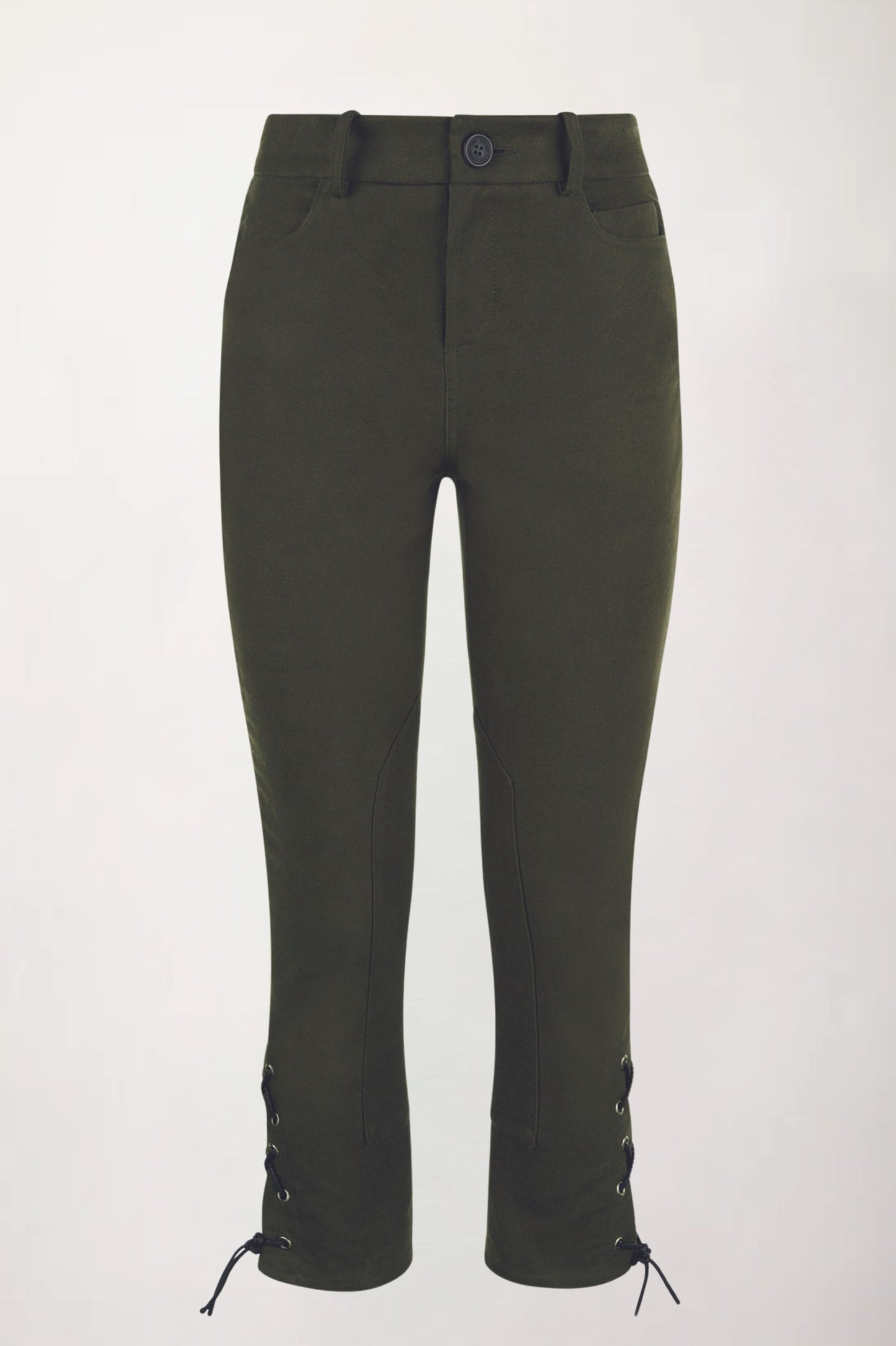 Moleskin Breeches in Forest Green