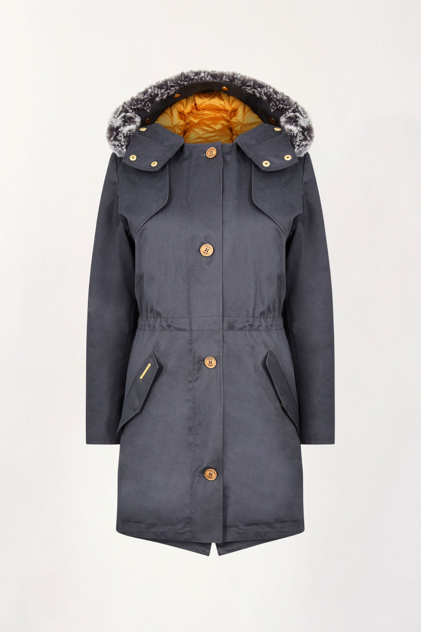 Fairweather Parka in Blue - Faux
