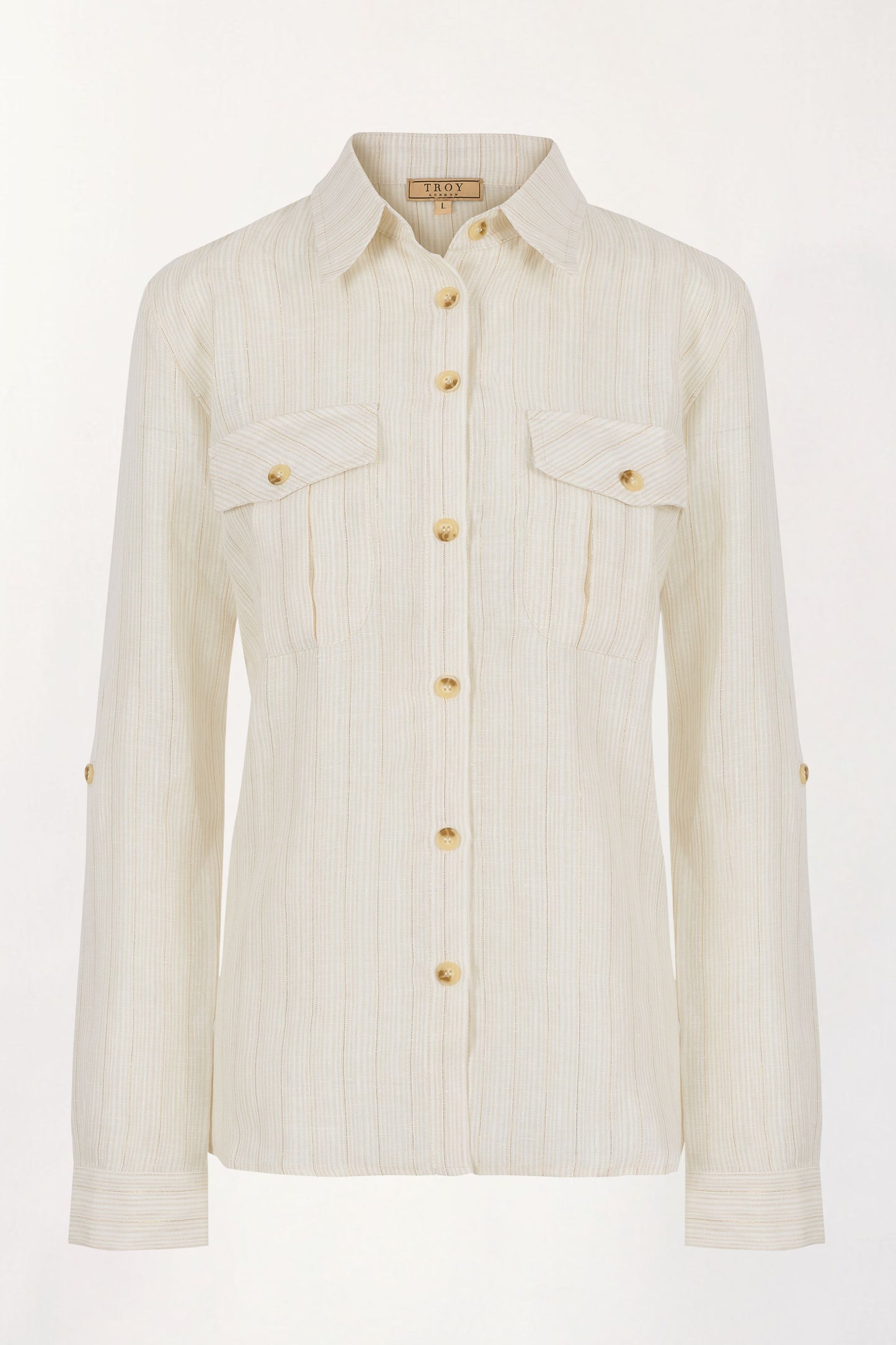 Safari Linen Shirt in White