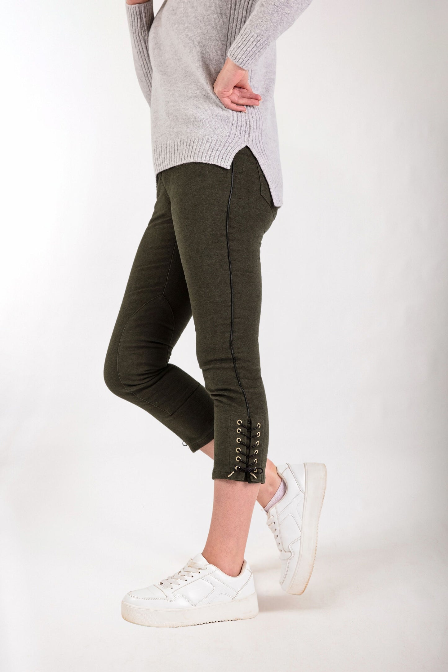 Moleskin Breeches in Forest Green