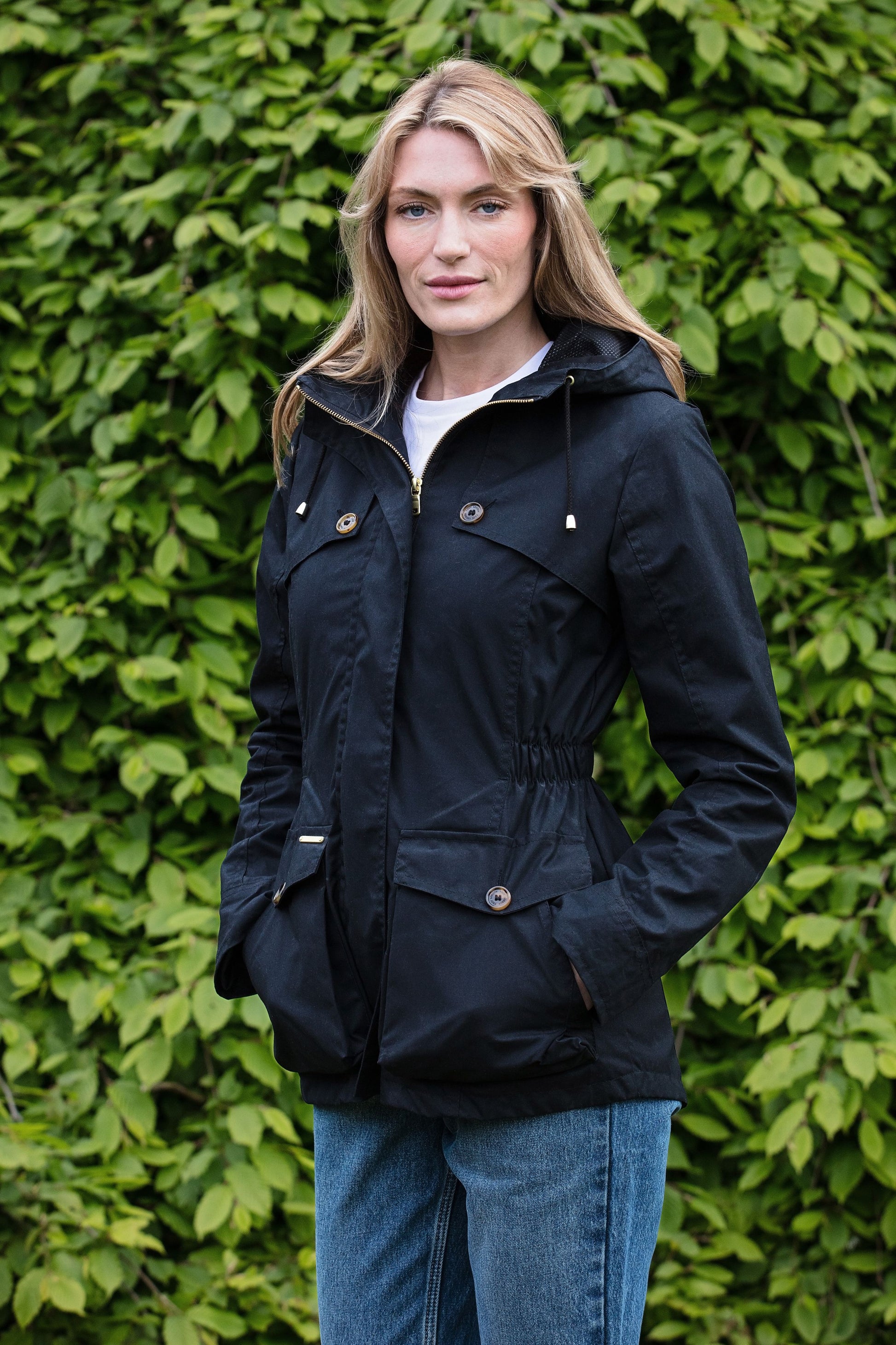 Wax Parka Black TROY London - Main Image