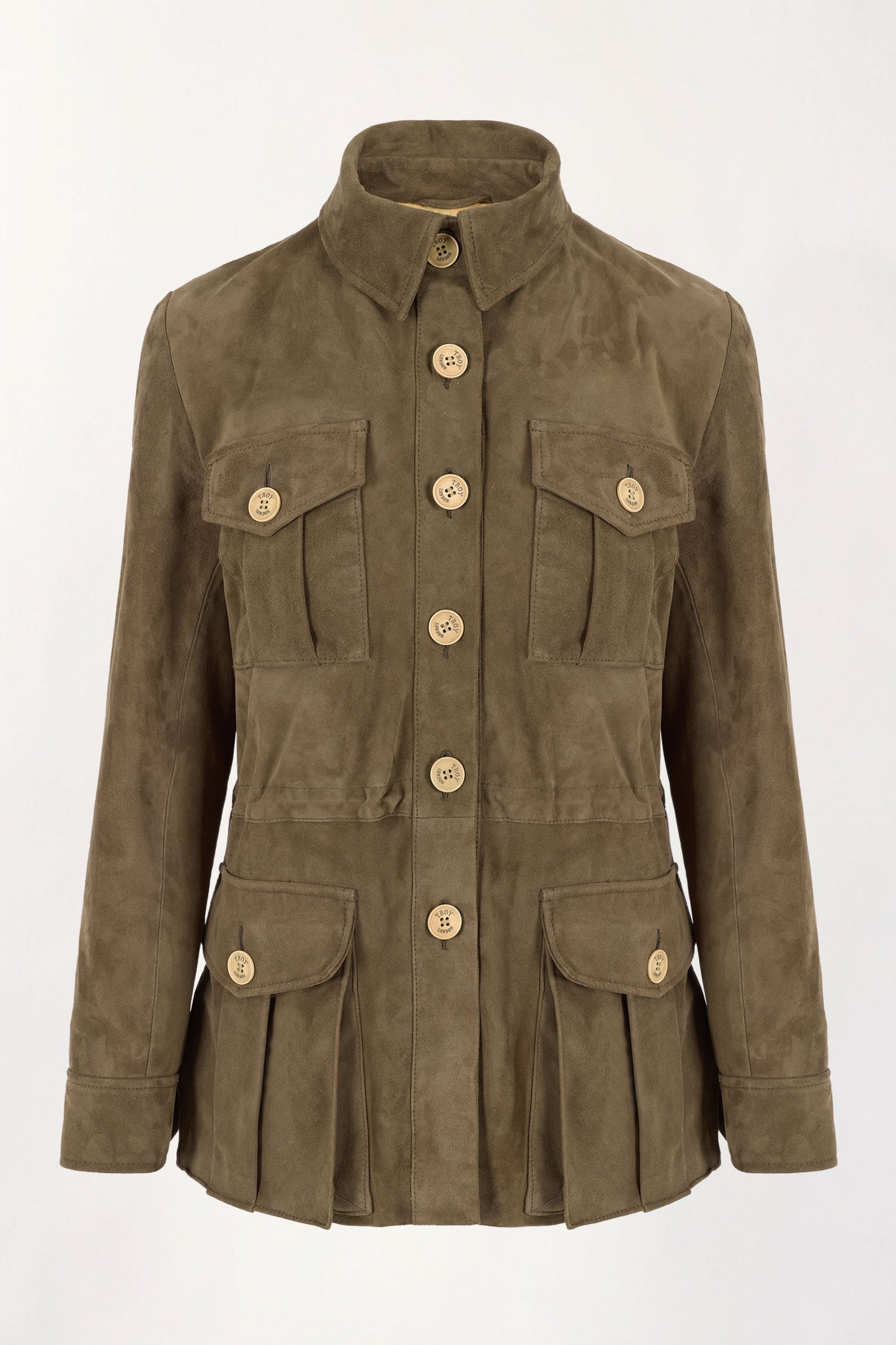 Suede Tracker Jacket in Olive