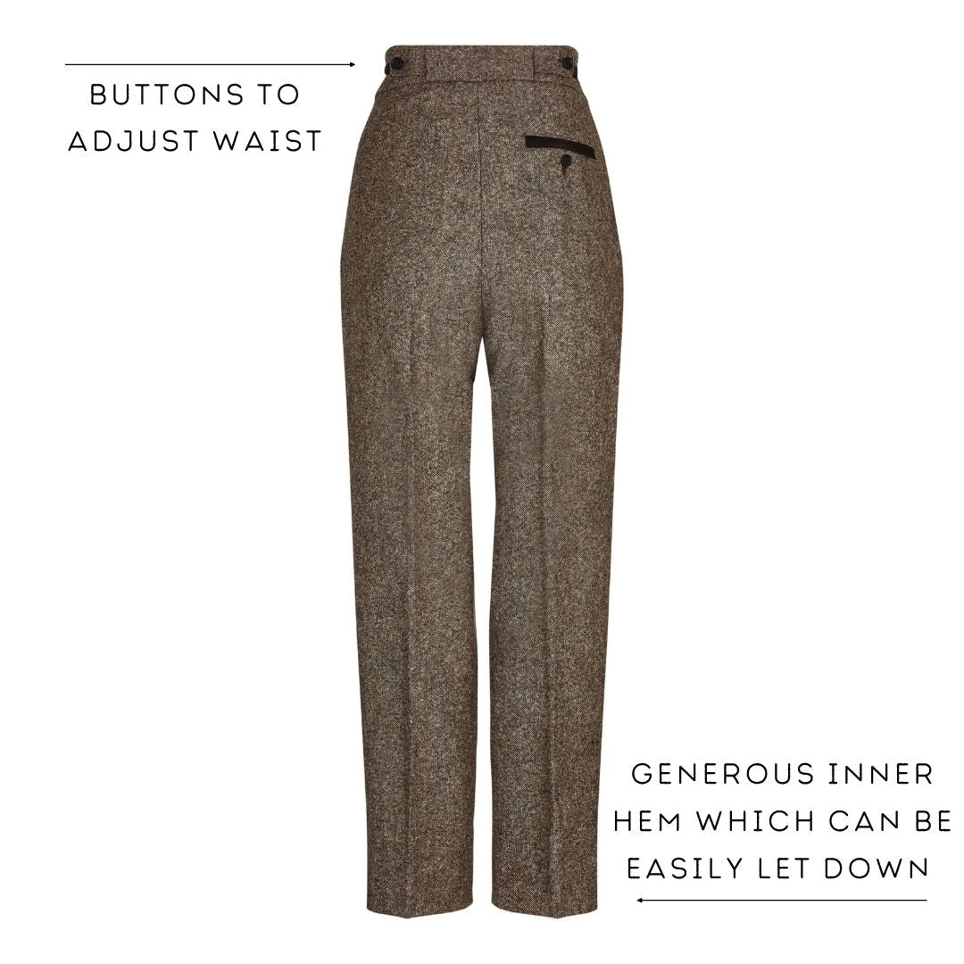 Donegal Tweed High Waisted Trousers