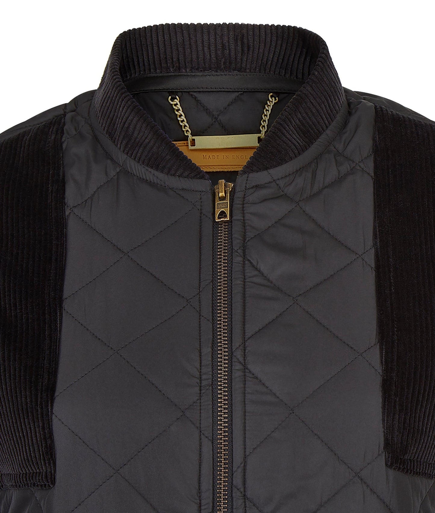 Quilted Gilet in Black