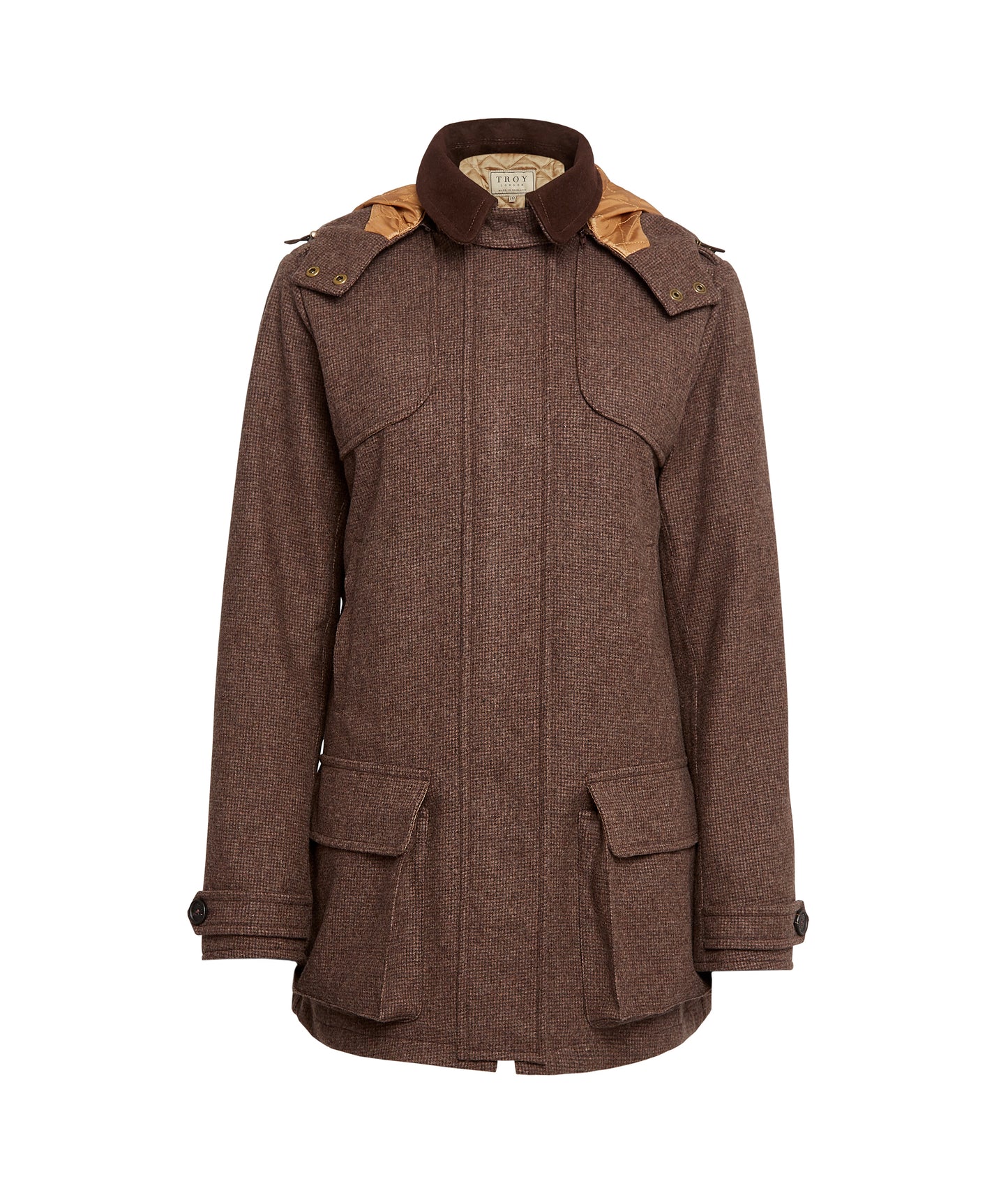 Field coat in Brown Tweed