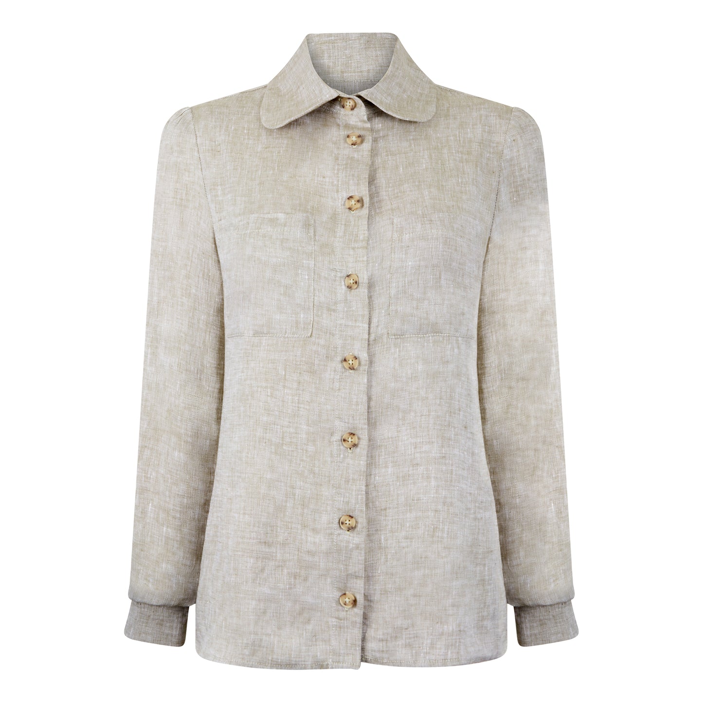 Ladies Luxury Linen Shirt, Linen Blouse, Made in Britain, British Country Clothing