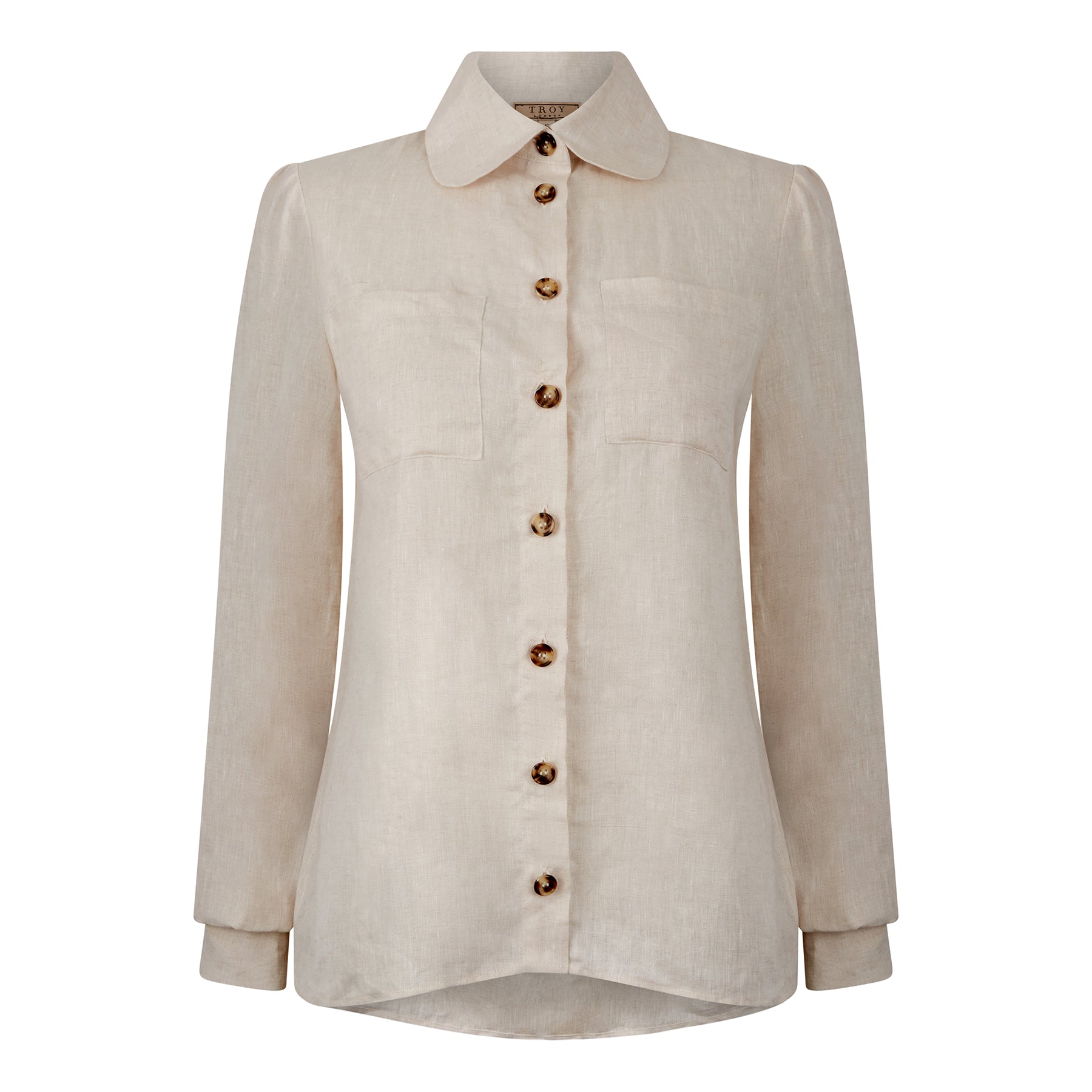 Ladies Luxury Linen Shirt, Linen Blouse, Made in Britain, British Country Clothing