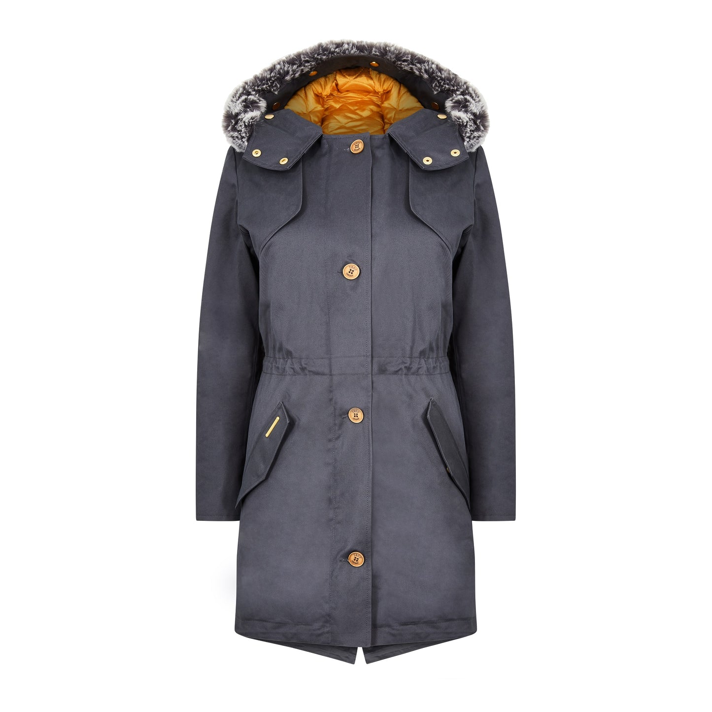 Fairweather Parka in Blue - Faux