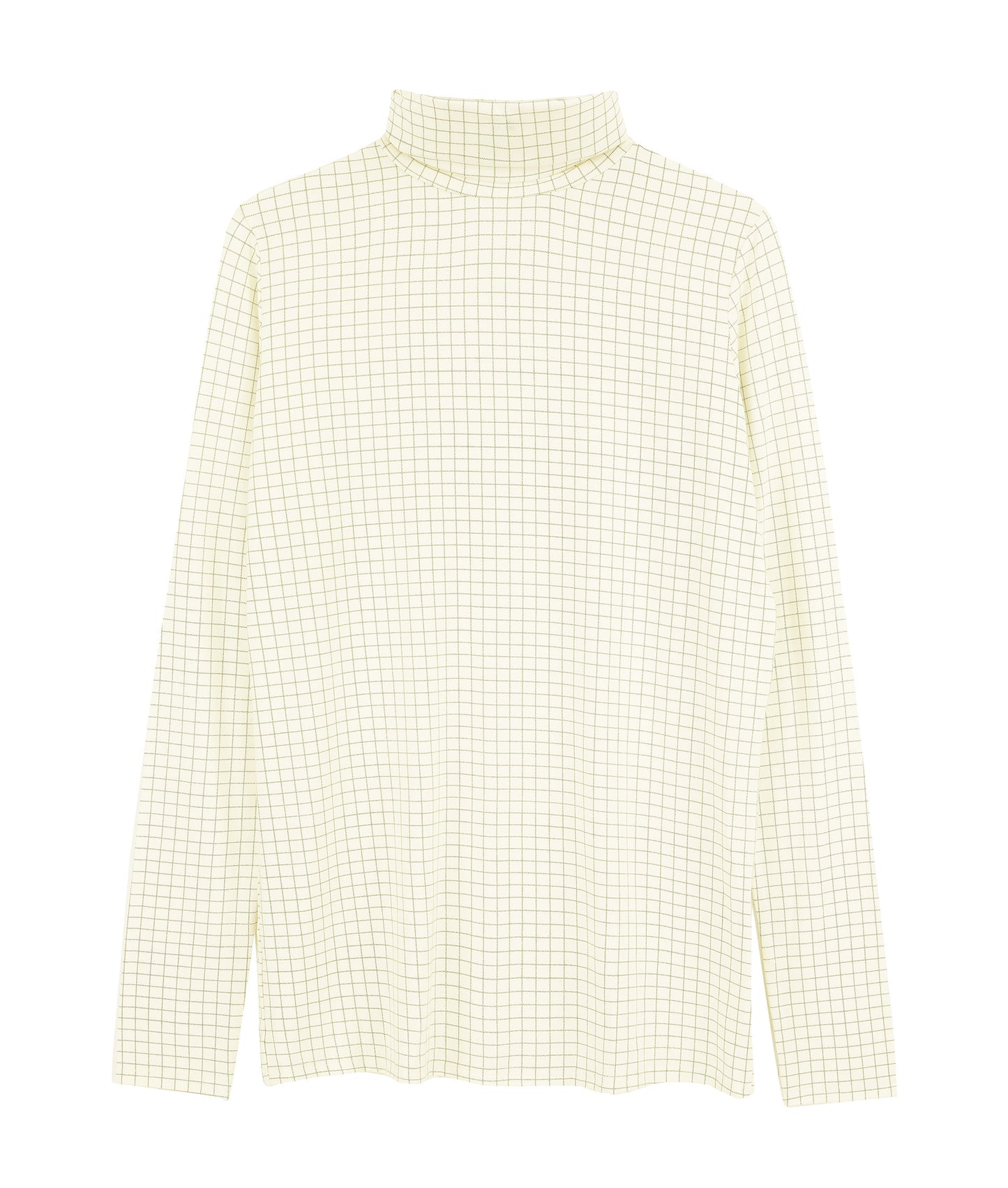 Perfect Polo Neck in Sage Green Check