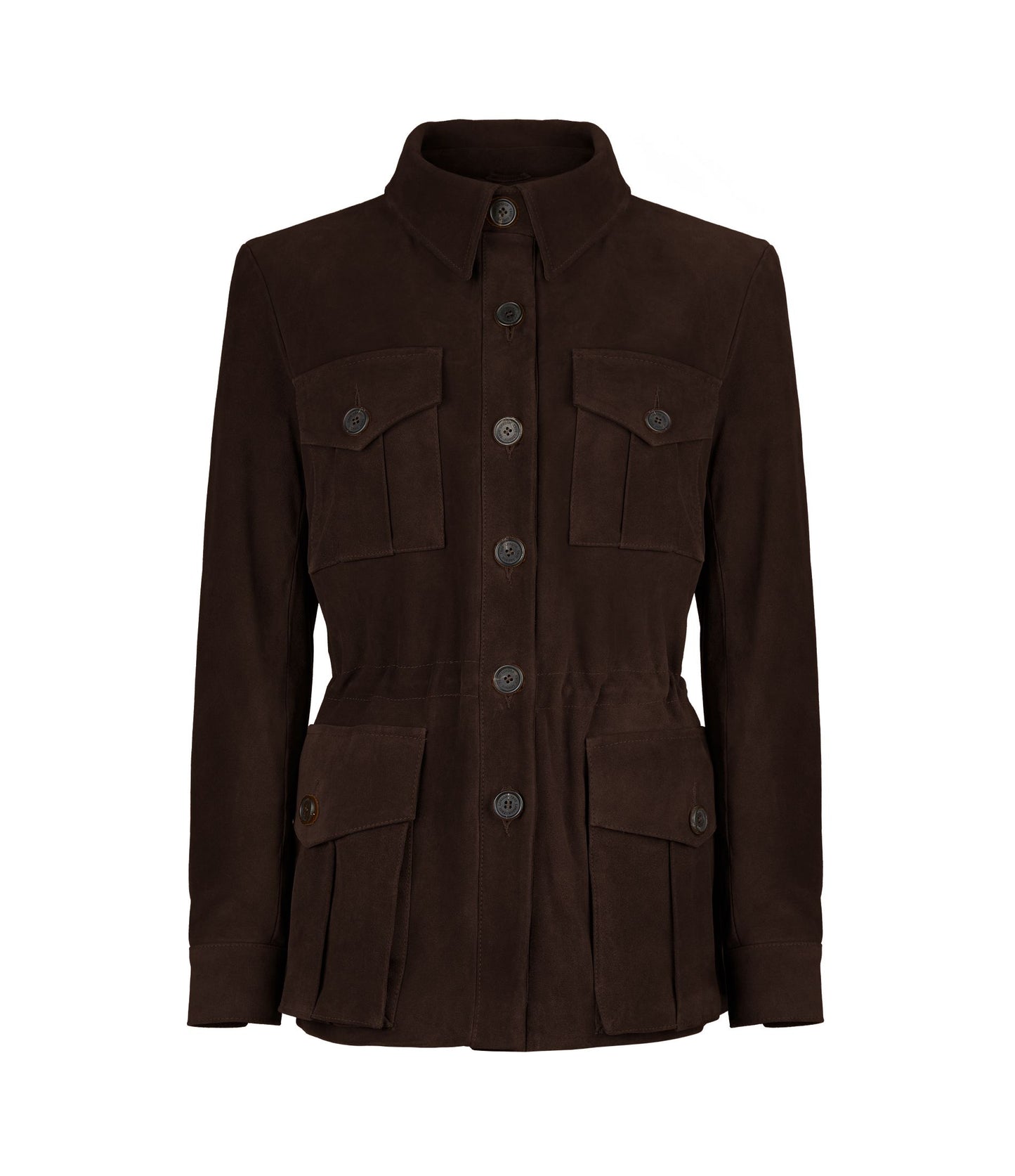 Suede Tracker Jacket In Chocolate